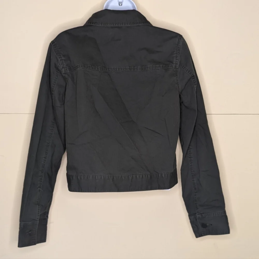 A New Day Cropped Jacket Olive Green - Picture 3 of 6